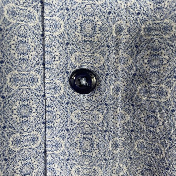 7 Diamonds Shirt Mens L Liberty 4 Way Stretch Performance Button Up Short Sleeve - Picture 6 of 11